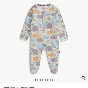 Magnetic Me Multicolor Animal Print Kids Footie